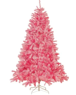Kunstigt juletræ FARNHAM 210 cm Lyserød