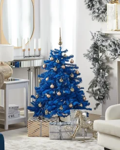 Kunstigt juletræ FARNHAM 120 cm Blå