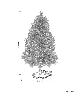 Kunstigt juletræ LED PALOMAR 180 cm Mørkegrøn
