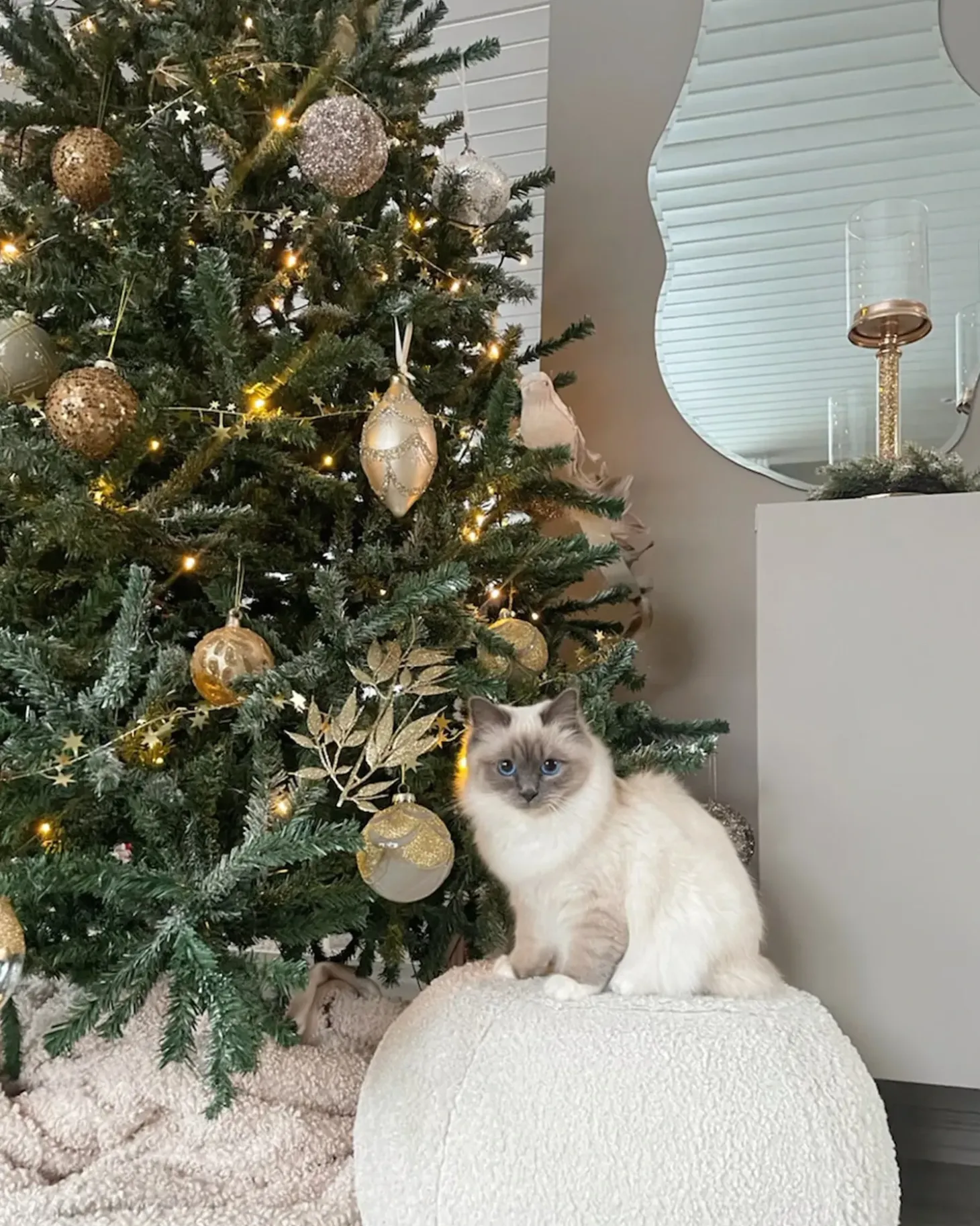 Kunstigt juletræ LED PALOMAR 180 cm Mørkegrøn