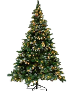 Kunstigt juletræ LED PALOMAR 180 cm Mørkegrøn