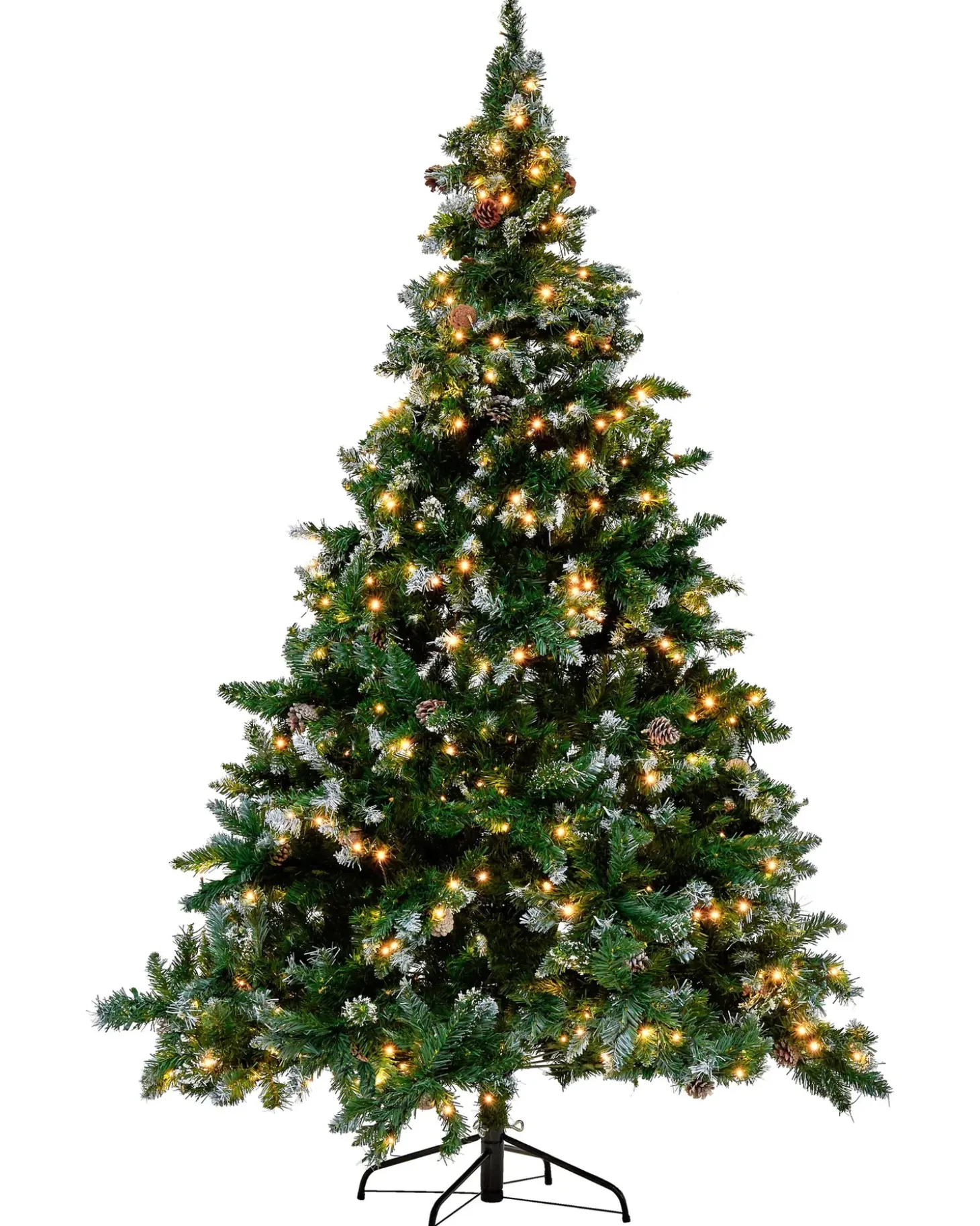 Kunstigt juletræ LED PALOMAR 180 cm Mørkegrøn