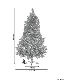 Kunstigt juletræ LED PALOMAR 210 cm Grøn