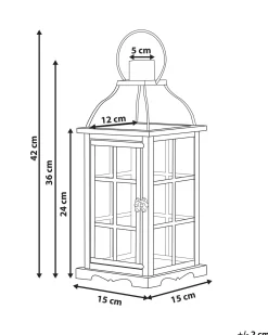 Lanterne CLARA Metal 42 cm Sort