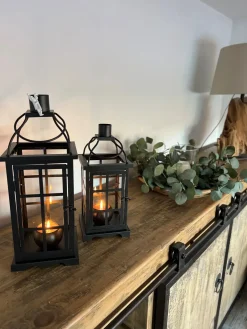 Lanterne CLARA Metal 52 cm Sort