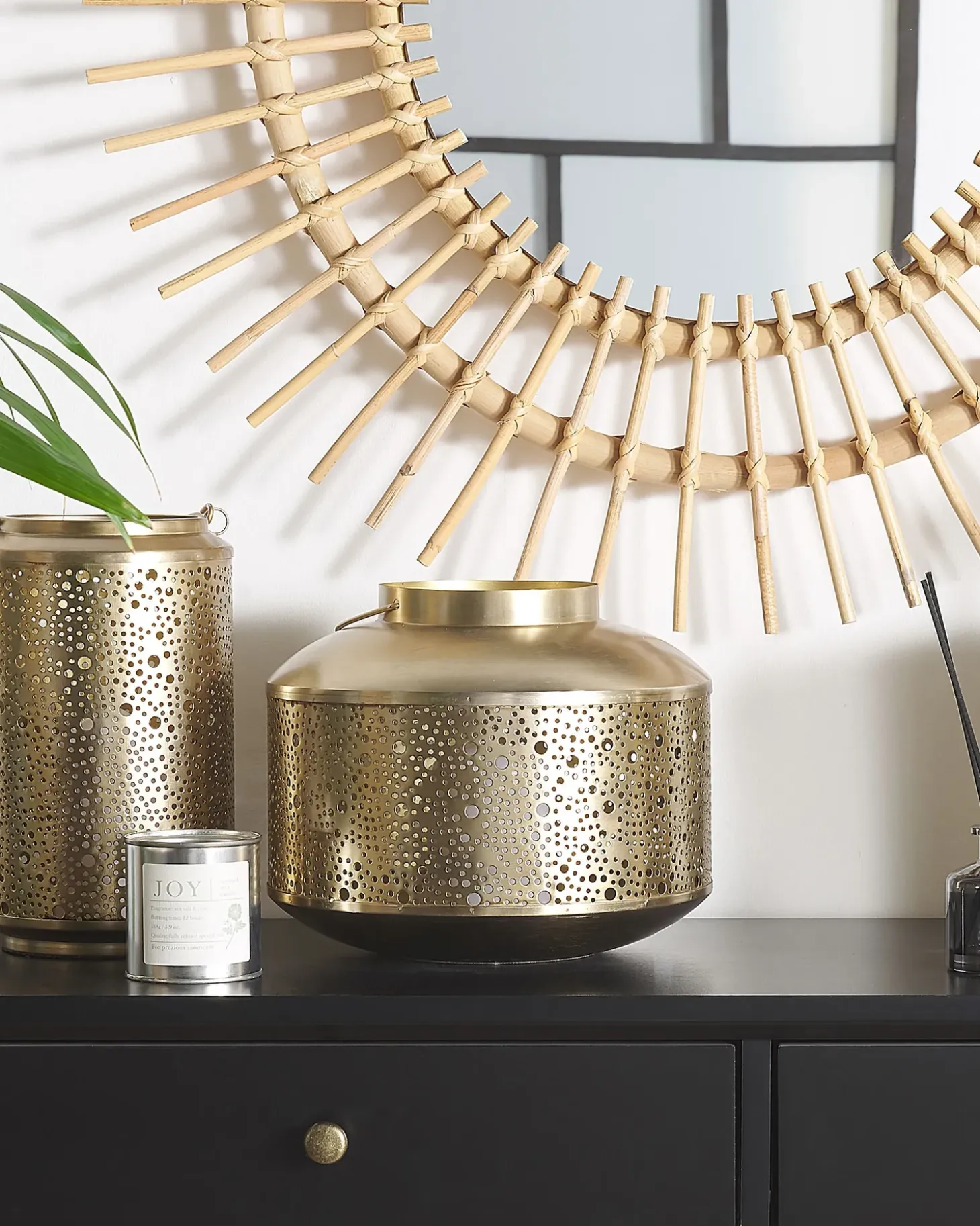 Lanterne CORFU Metal 22 cm Guld