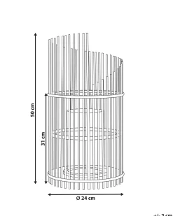 Lanterne JAWA Bambus 50 cm Brun
