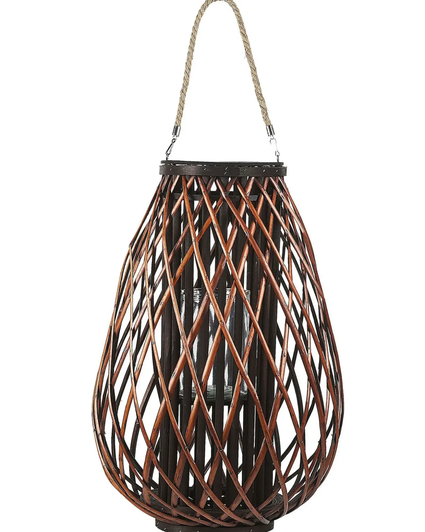Lanterne KIUSIU Piletræ 60 cm Brun