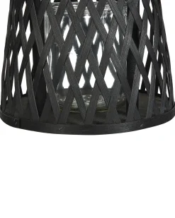 Lanterne MACTAN Bambus 38 cm Sort