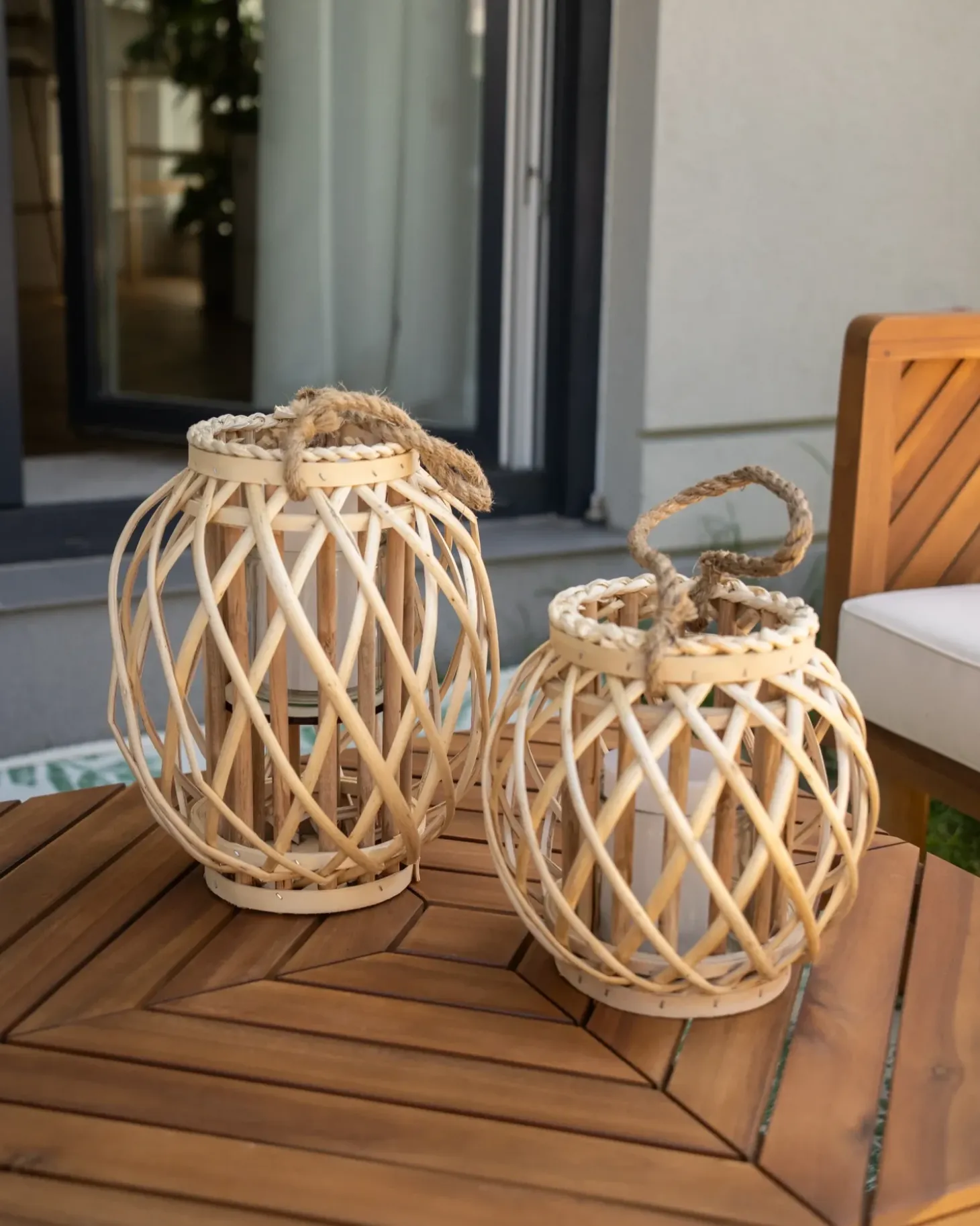 Lanterne MAURITIUS Piletræ 30 cm Naturlig