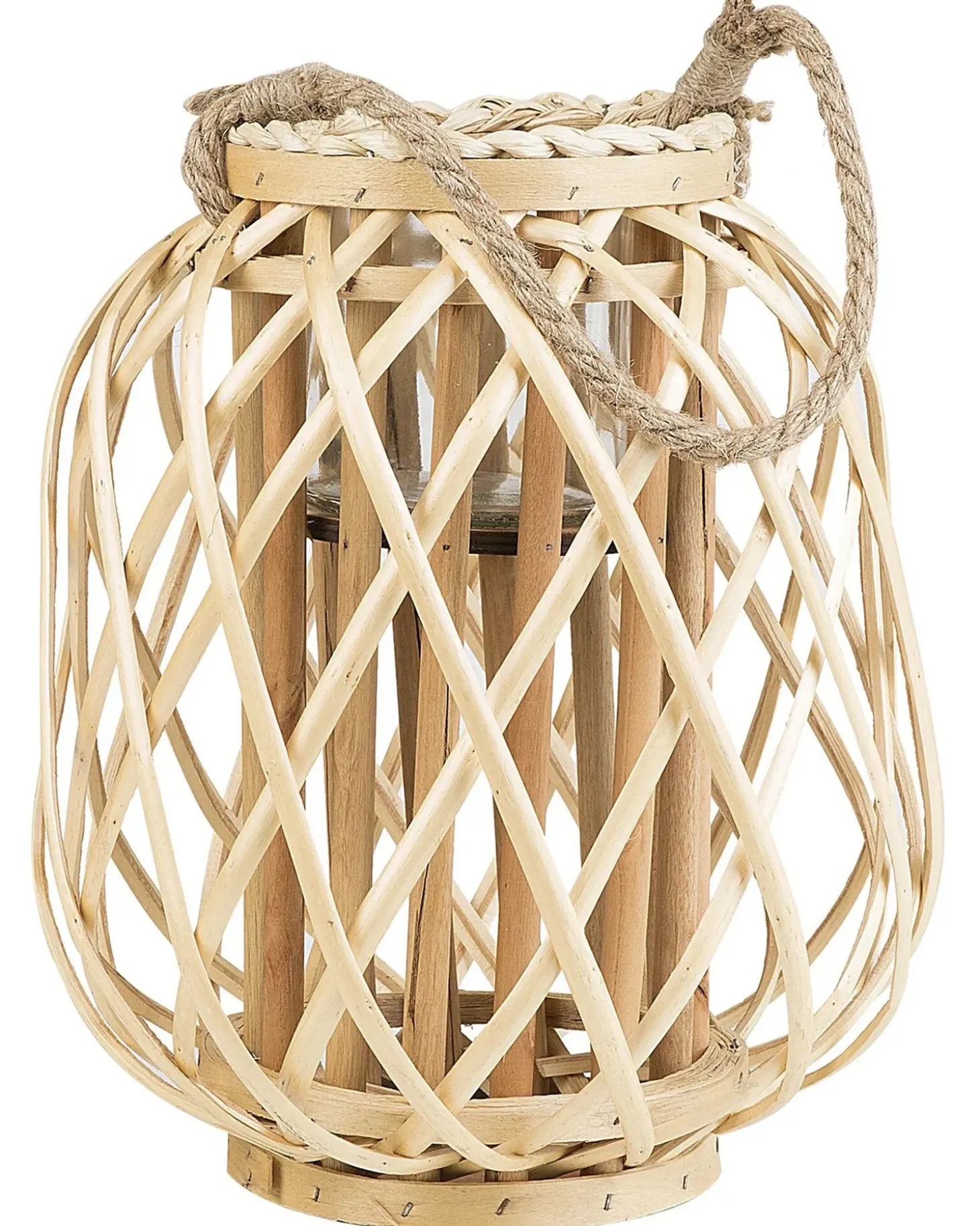 Lanterne MAURITIUS Piletræ 30 cm Naturlig