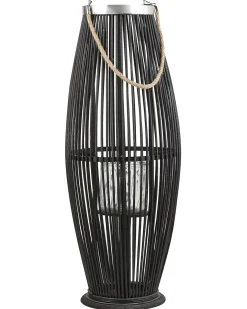 Lanterne TAHITI Bambus 72 cm Sort