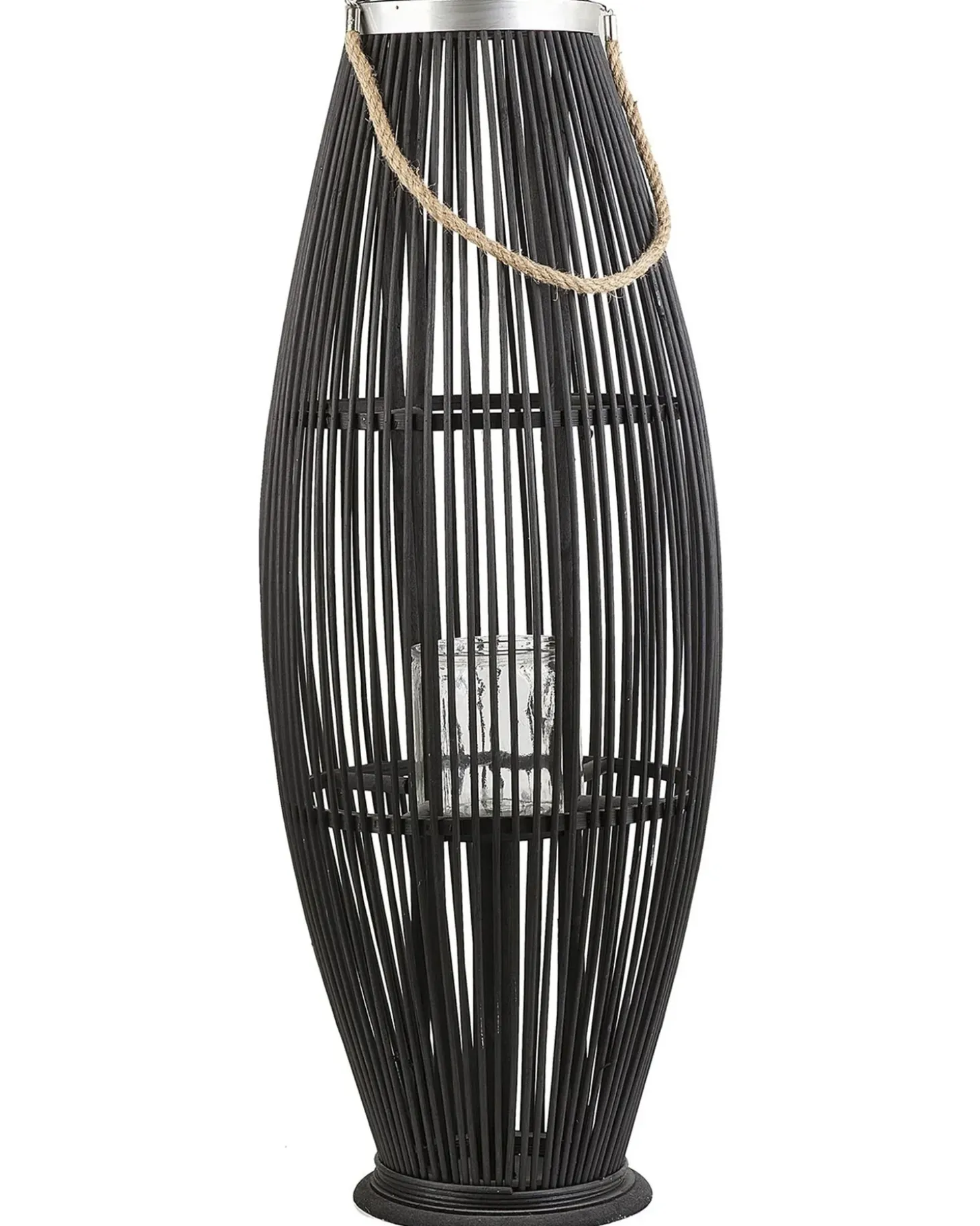 Lanterne TAHITI Bambus 84 cm Sort