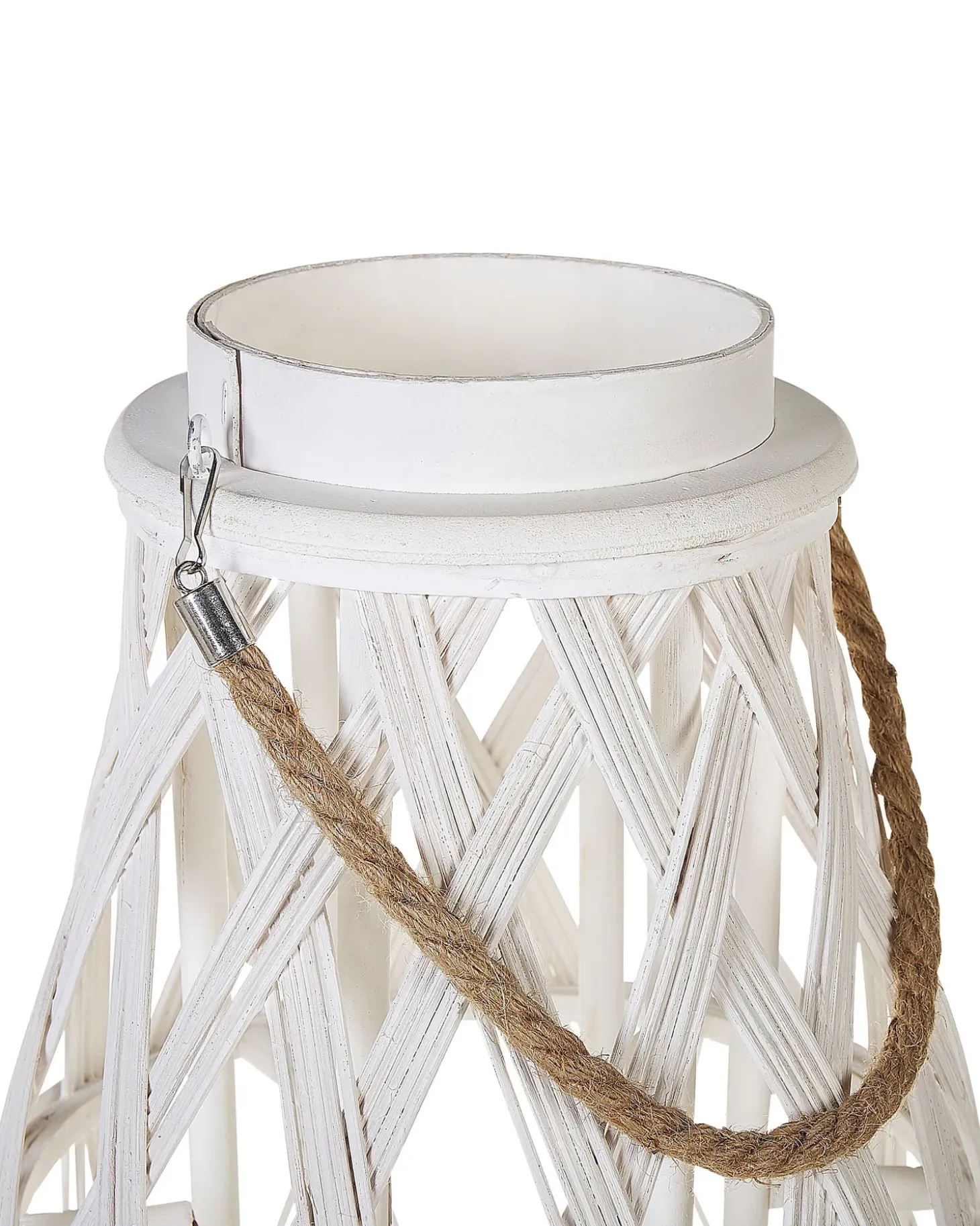 Lanterne TONGA Bambus 56 cm Hvid