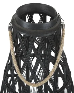 Lanterne TONGA Bambus 56 cm Sort