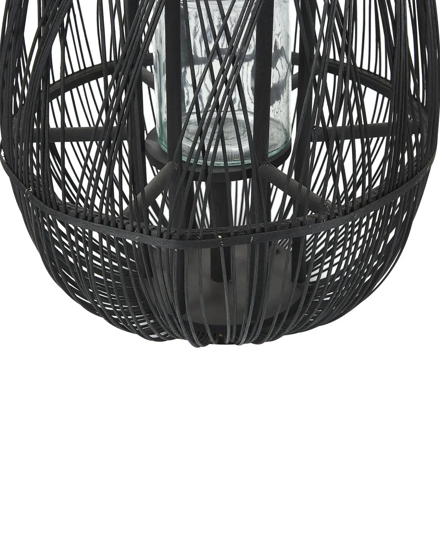 Lanterne TONGA Bambus 56 cm Sort