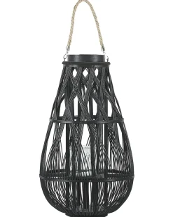 Lanterne TONGA Bambus 56 cm Sort