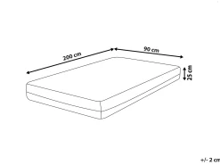 Latex Memoryskum madras TREASURE H2/3 Medium 90 x 200 cm
