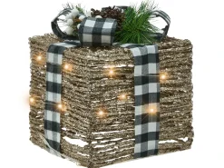 LED ARRESKOV Julegaver 20/25/30 cm Brun