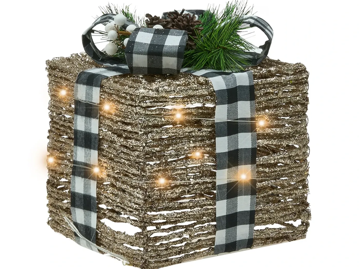 LED ARRESKOV Julegaver 20/25/30 cm Brun