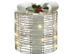 LED JULSO Julegaver 20/25/30 cm Sølv