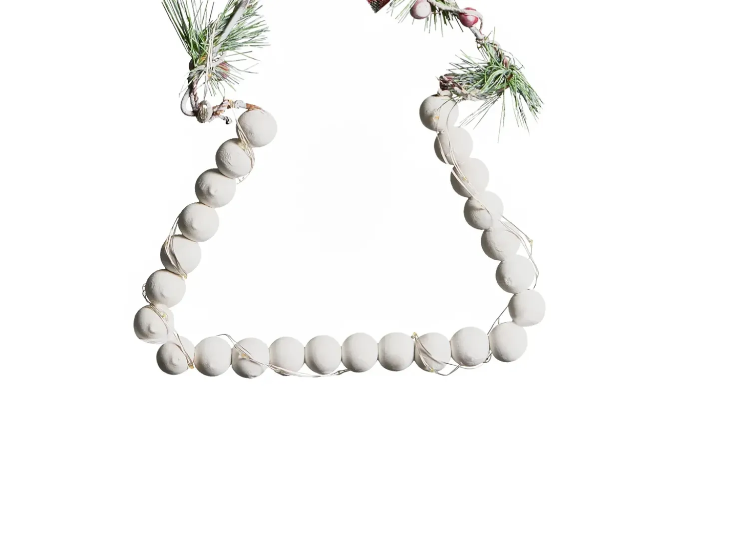 LED KYVESI Juletræ 20/25/30 cm Hvid