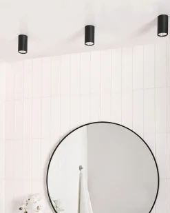 LED loftslampe BARCALA Metal Sort