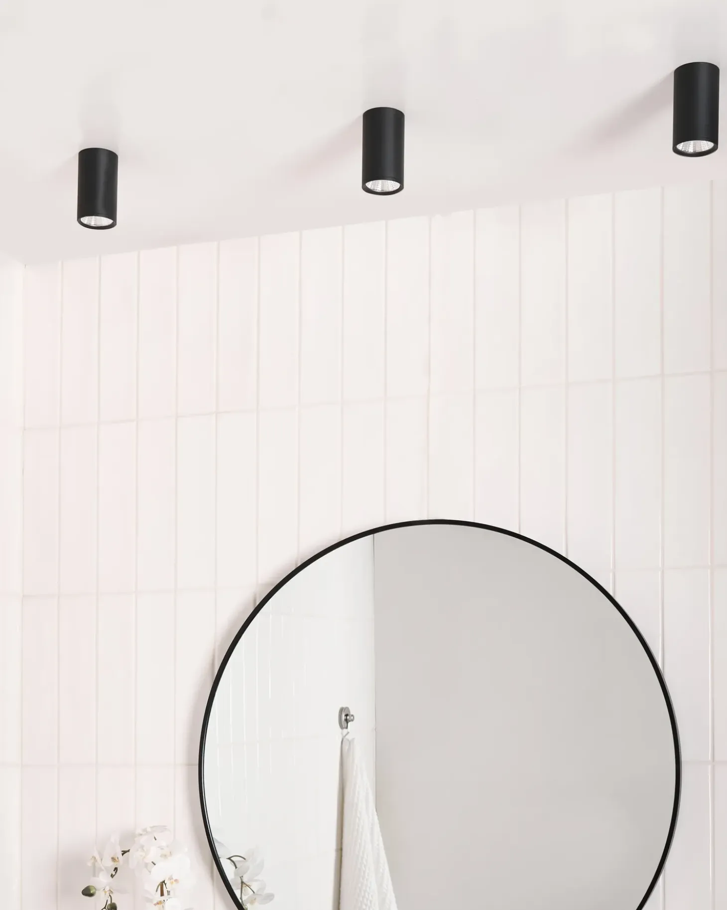 LED loftslampe BARCALA Metal Sort