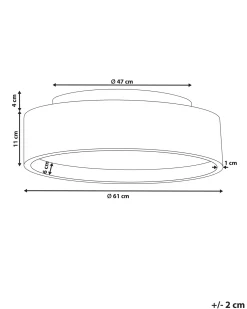 LED loftslampe DAWEI Metal Lysebrun
