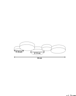 LED loftslampe LUGA Metal Sort