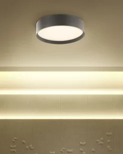 LED loftslampe MOEI Metal Sort