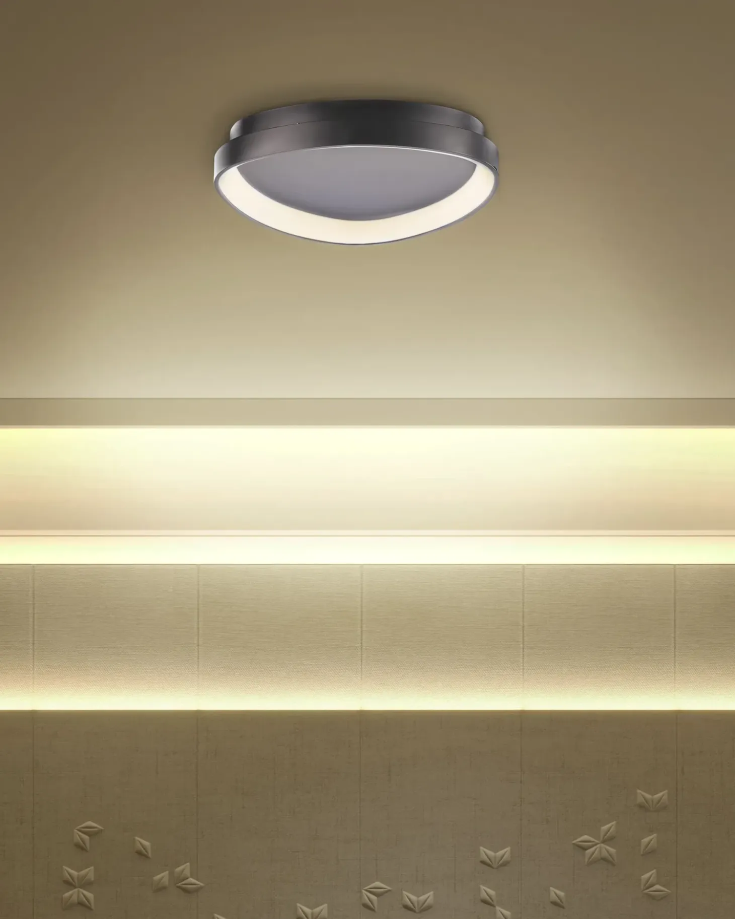 LED loftslampe NANDING Metal Sort