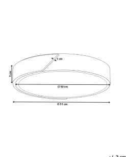 LED loftslampe PATTANI Metal Hvid