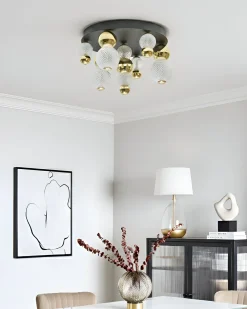 LED loftslampe SORA Glas Guld