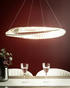 LED lysekrone ROSENDE Metal Guld