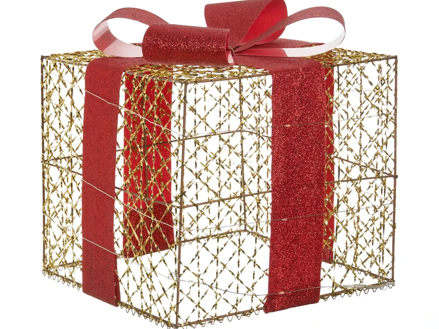 LED LYSEREN Julegaver 20/25/30 cm Guld