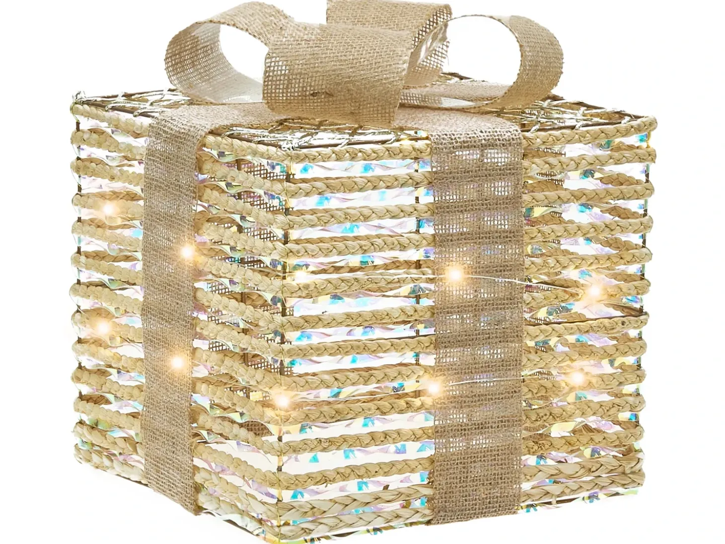 LED MOSSO Julegaver 20/25/30 cm Beige