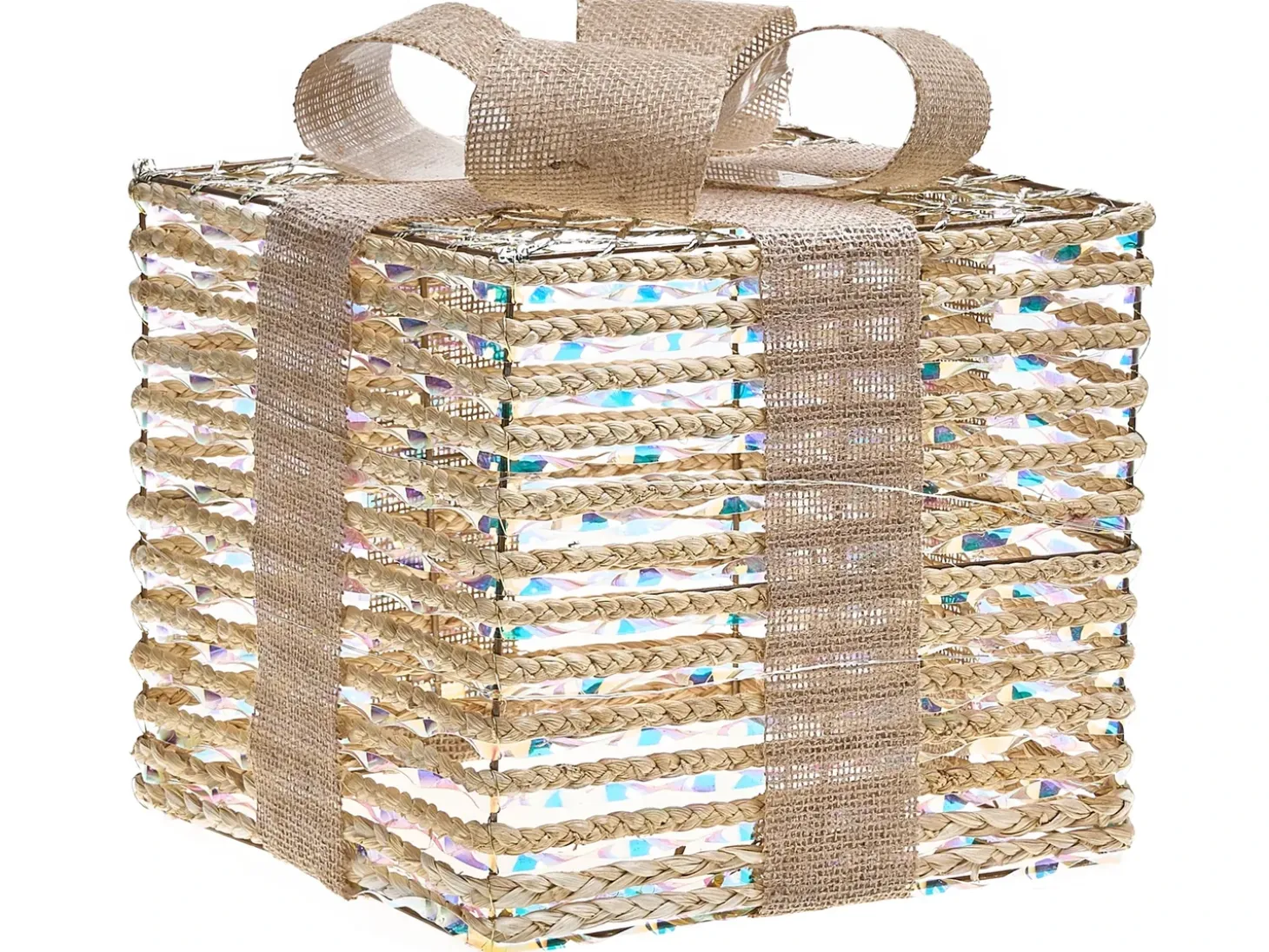 LED MOSSO Julegaver 20/25/30 cm Beige