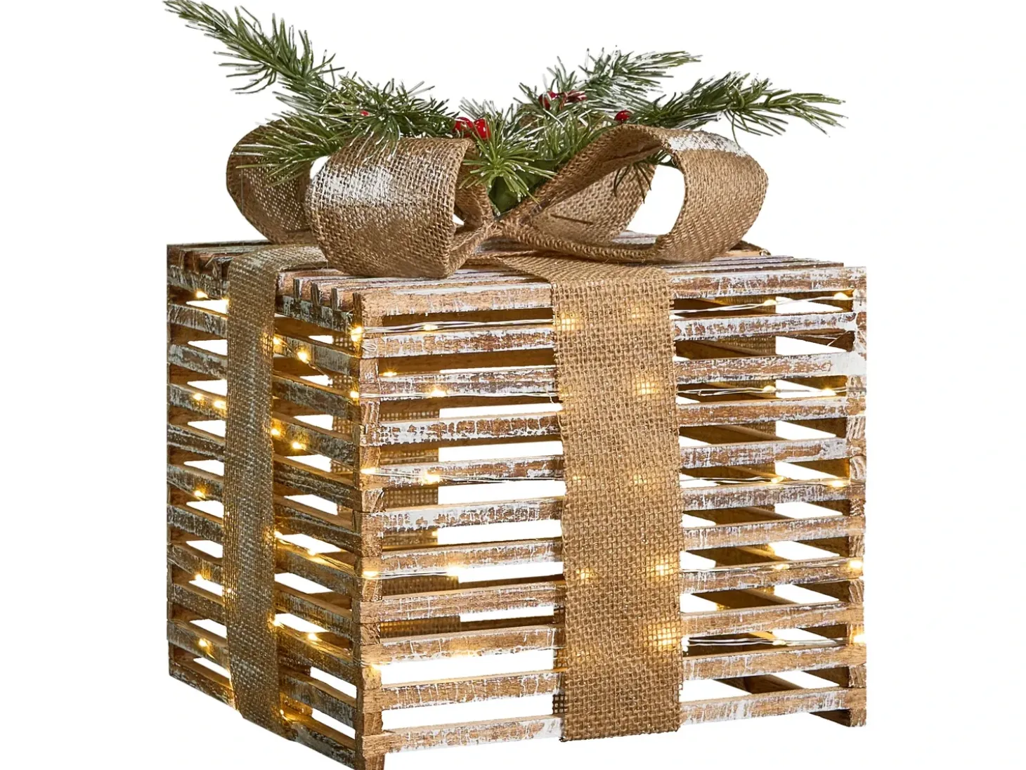 LED ROINE Julegaver 15/20/25 cm Brun