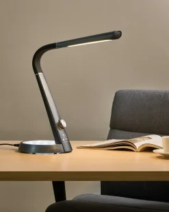 LED skrivebordslampe CANOPUS med USB-port Sort