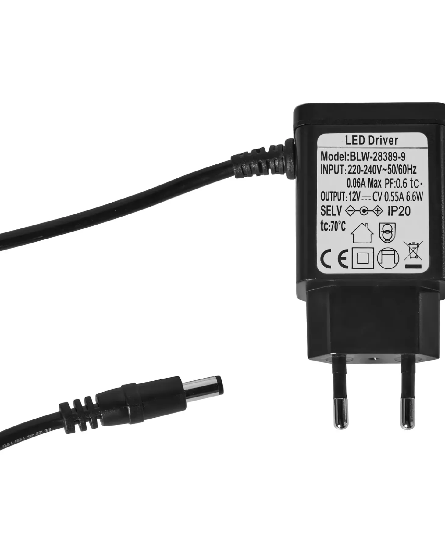 LED skrivebordslampe CANOPUS med USB-port Sort