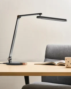 LED skrivebordslampe CAROY Med trådløs oplader Sort