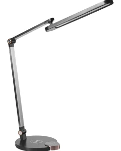 LED skrivebordslampe CAROY Med trådløs oplader Sort