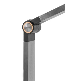 LED skrivebordslampe CAROY Med trådløs oplader Sort