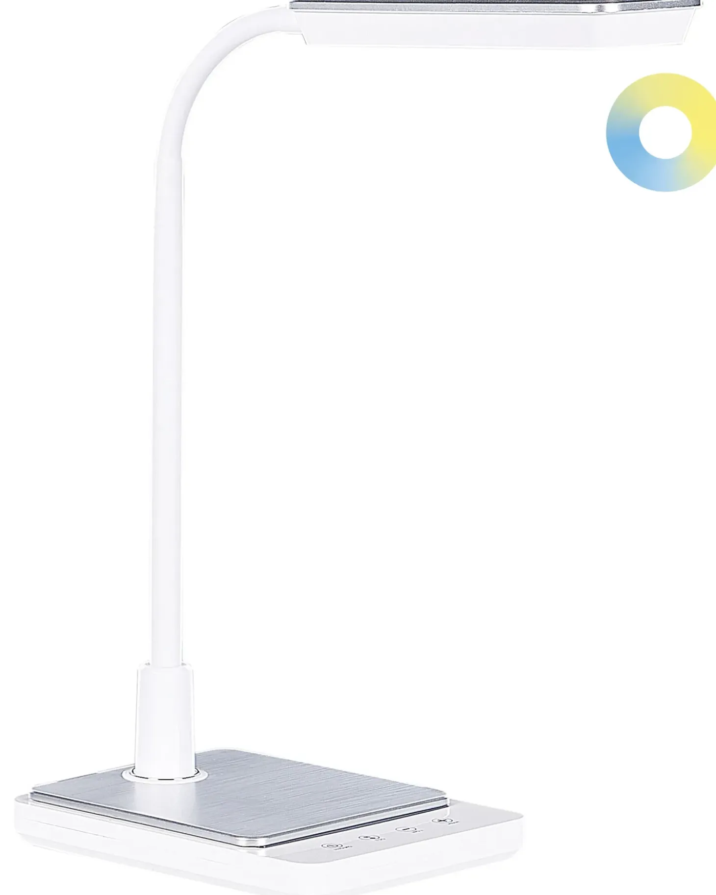 LED skrivebordslampe CENTAURUS Med dæmpning Metal Hvid
