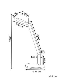 LED skrivebordslampe CHAMAELEON med USB-port Metal Messing