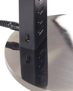 LED skrivebordslampe CHAMAELEON med USB-port Metal Messing
