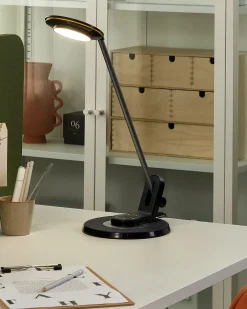 LED skrivebordslampe CORVUS Med dæmpning Metal Sort