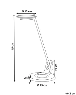 LED skrivebordslampe CORVUS Med dæmpning Metal Sort