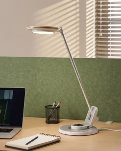 LED skrivebordslampe CORVUS Med dæmpning Metal Hvid/sølv